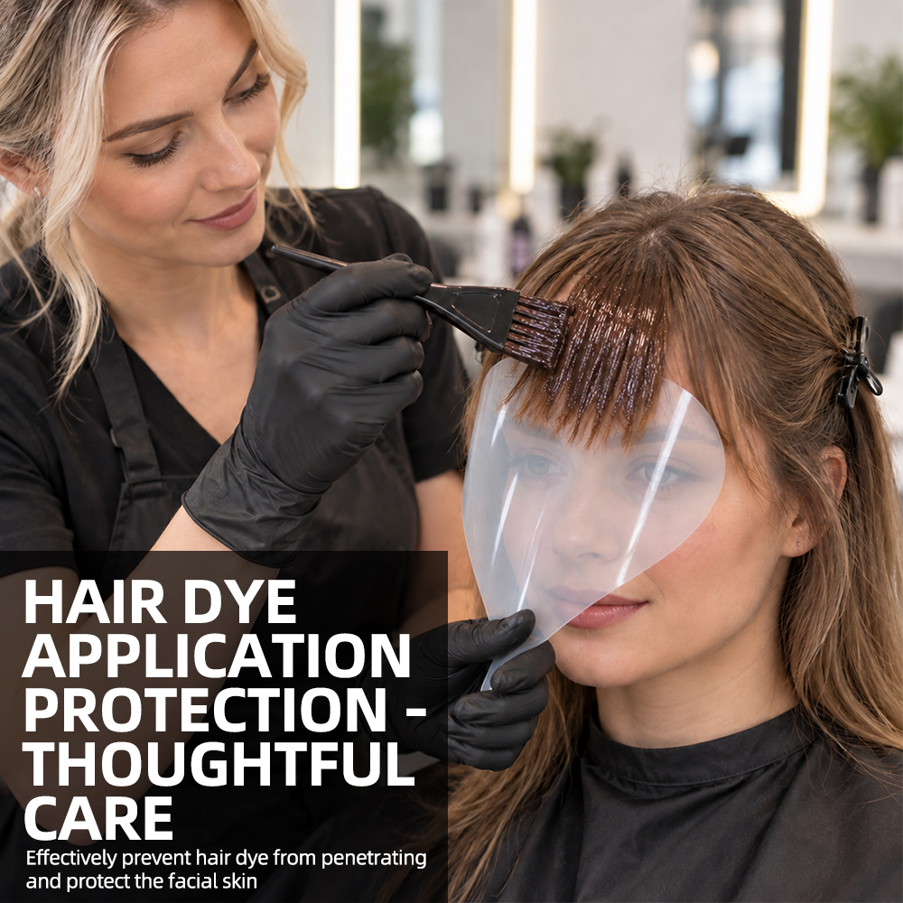 clear plastic hair spray mask